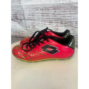 Lotto Campione indoor soccer cleats pink black size 4 unisex